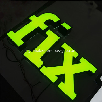 Business LED Signs with Lights Outside Signage
